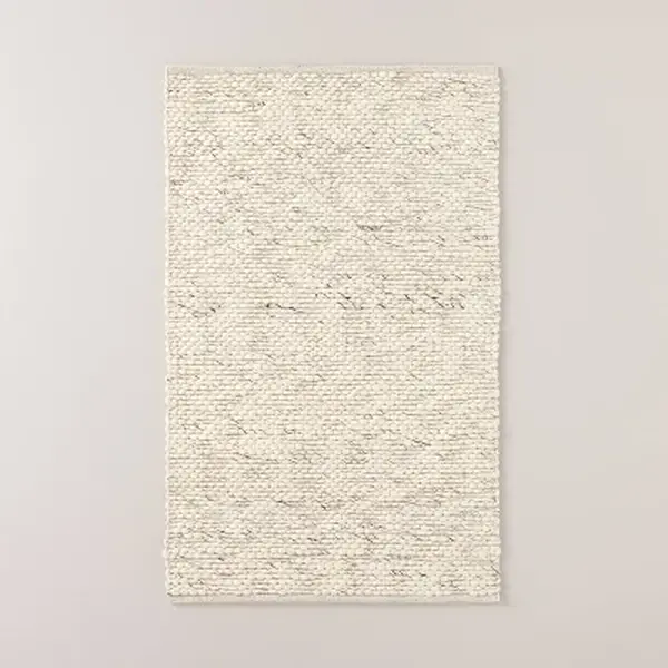 3'x5' Chunky Rectangular Handmade Woven Accent Rug Cream - Hearth & Hand with