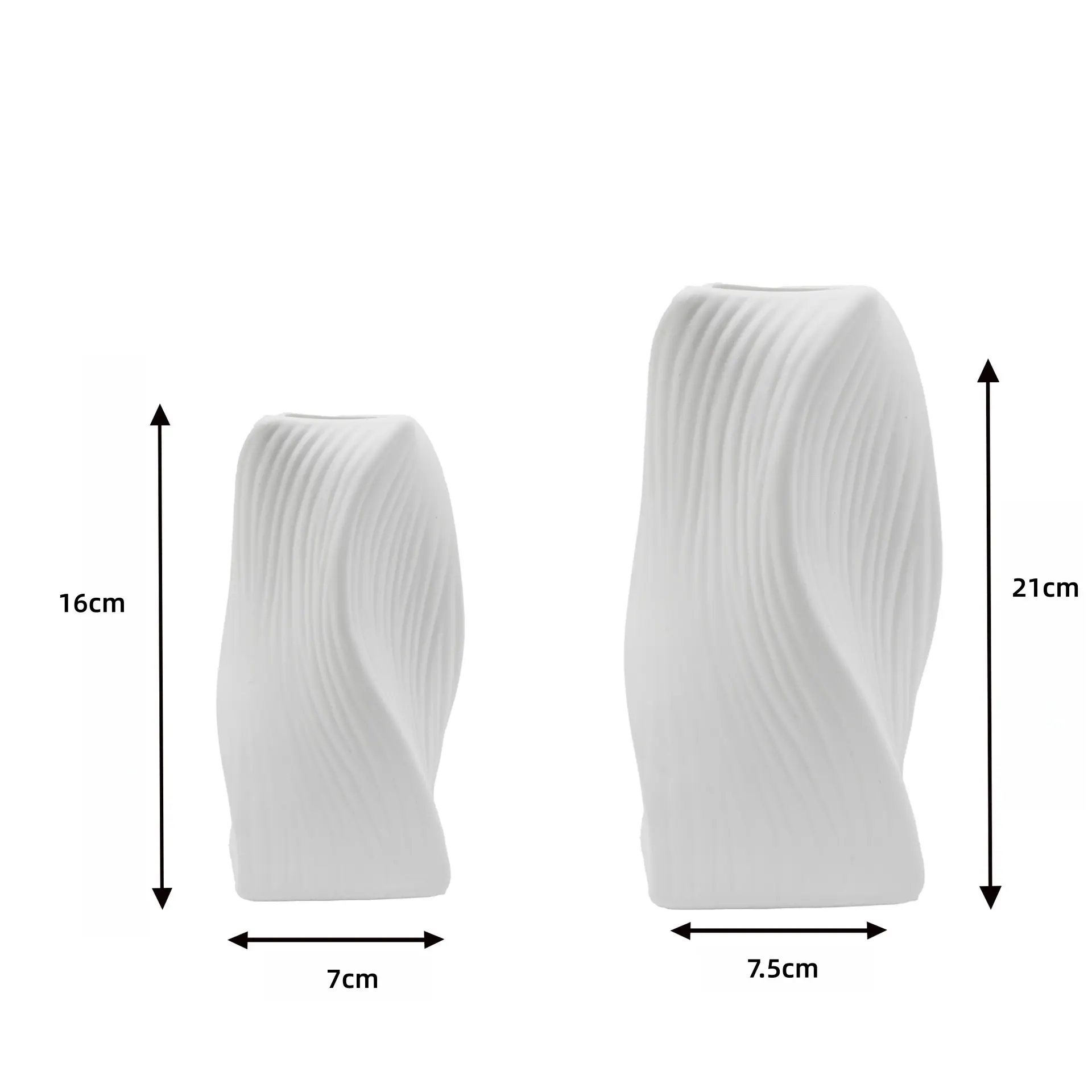 Plastic vase living room dining room desktop simple line flower arranger hydroponic flower ornament