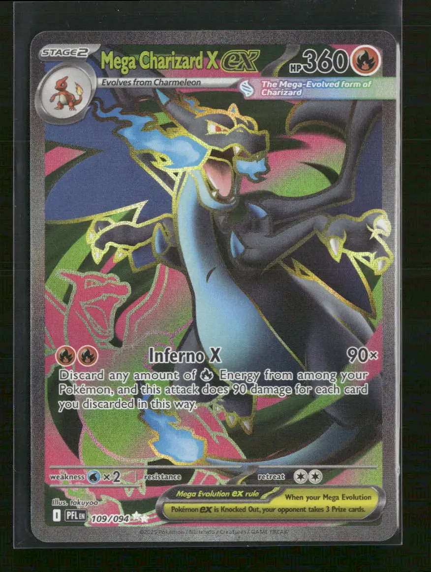 ME02: Phantasmal Flames Mega Charizard X ex #109/094