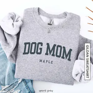 (Please Leave A Note or DM To Shop) Custom Dog Name Sweatshirt, Gift for Pet Parent Personalized Dog Mom Unisex Heavy Blend Sweatshirt - HARSIN