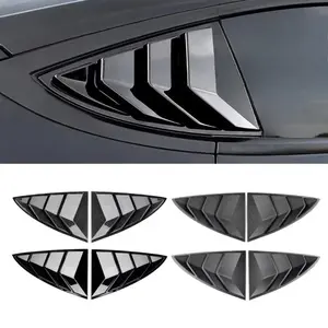 For Tesla Model Y Juniper 2021-2025 ABS Rear Car Window Shutter Cover Louver Side Vent Trim Triangle Modified Car Accessories