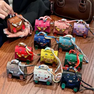 Mini Bag Pendant Cute Little Monster Earphone Bag Car Keychain Car Pendant