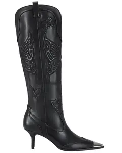 Azalea Wang Women's Floryan Western Boot Round Toe - Floryan-Black