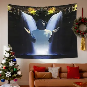 Christopher Reginald Travis Themed Tapestry, Suitable for Various Holidays, the Perfect Tapestry Gift, Living Room Bedroom Office Home Decoration Wall Hanging/room Decor/party Decoration Wall Tapestry, High-quality Printed Tapestry, the Perfect Gift