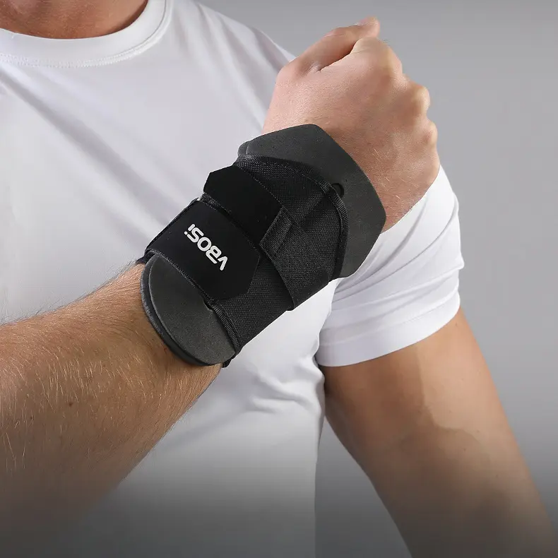 Professional Wrist Brace with Splint Support, Adjustable Compression Strap, Non-Slip Sponge Hand Guard, Athletic Wristbands (1 Size, Fitness for Everyone) for Gym Weightlifting Men Women