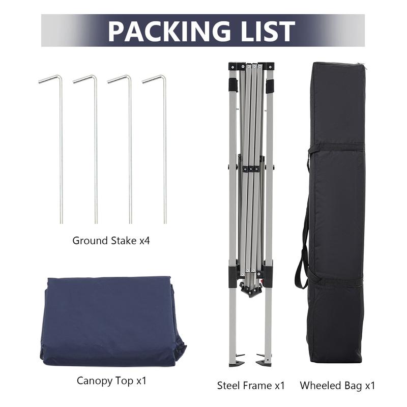 【Clearance】GDY 10×10 Pop-up Canopy Tent Slant Leg Portable Gazebo Canopy Outdoor With Carrying Bag