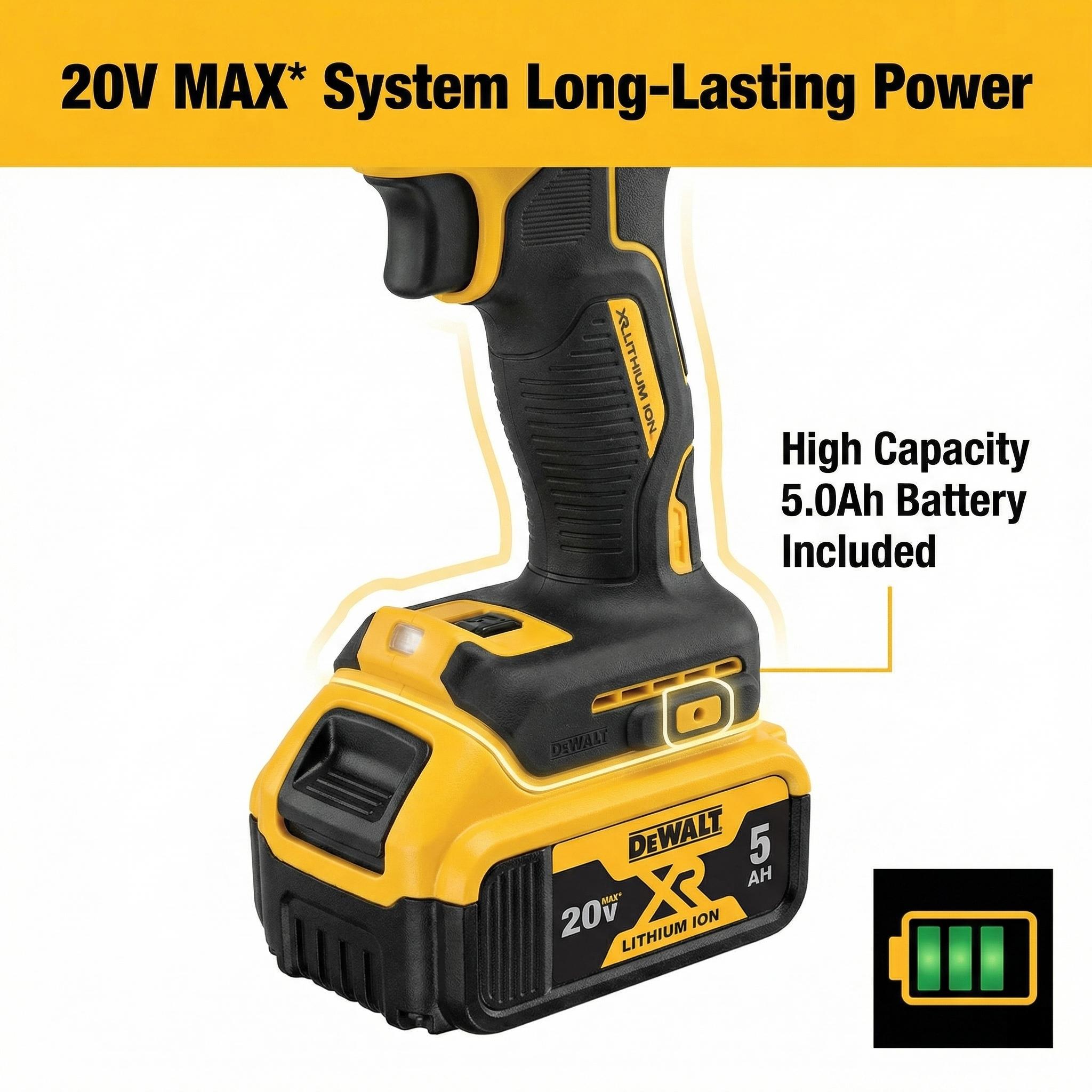 DEWALT DCF805 Power Drill Brushless 20V LED 90Nm