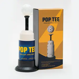 Pop Tee, Pop-Up Baseball Trainer for Hitting Practice, Pop Tee Training Equipment with Ball Launcher Action, Skill Development Tool for Timing, Contact, and Swing Mechanics