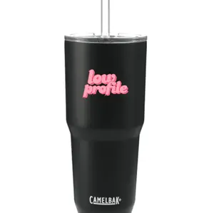 LOW PROFILE CAMELBAK TUMBLER CUP WITH STRAW (30 OZ) BLACK Water Bottles Drinkware Portable Insulated