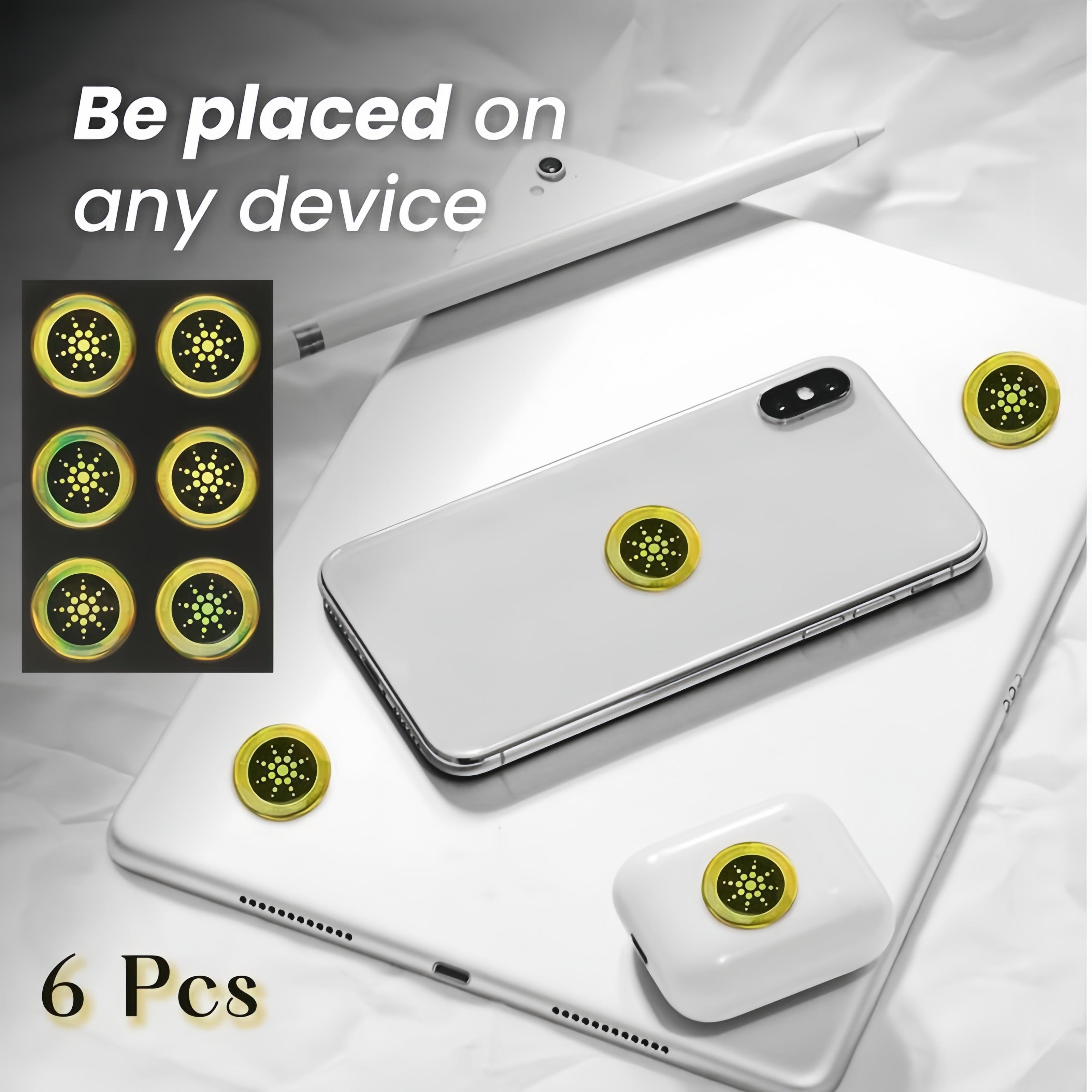 [6 Pcs] Ｅм F Stickers - Multi-Device Protective Stickers-For Phones, Laptops, Fridges, and More - Gold/Silver for Smartphones, Cases, and Devices