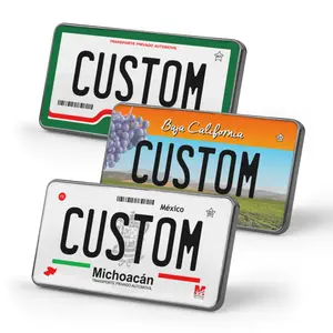 Custom Mexico License Plate Enamel Pins - All 32 Mexico States - Hat Pins - Customizable Pins