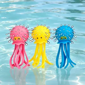 Octopus Water Balls Bath Toy (Pack of 3), Sensory Stress Relief Floating Water Splash Balls Bomb, Beach Water Toys & Swimming Toy, Summer Outdoor Activity Game