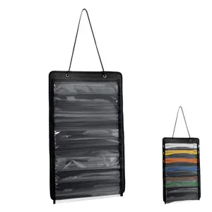 Martial Arts Belt Holder Wall Hanging Karate Belt Organizer with 10 Pockets Felt Taekwondo Waistband Display Holder for Martial Arts Learners