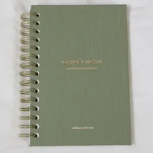 Steadfast and Sustained Church Notes Journal - Sage Linen with Spiral Binding for Writing Verses, Key Points, Notes & Applying the Message