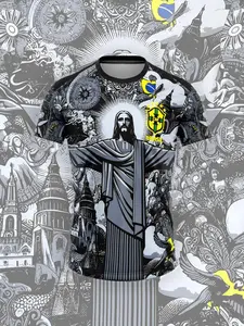 Brazil Jesus Special Edition Football Jersey, New Release, Unisex Sports T-Shirt, Men Women Training Shirt, Casual Wear, Football Shirts