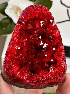 Crystal Cave Decorative Piece, Natural Quartz Cluster, Freeform Home Ornament, Perfect for Home Collection & Gifts