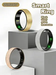 Matte Smart Ring Heart Rate, Sleep, Step, and Exercise Monitoring, Multiple Sports Modes, Fitness Tracker, Waterproof Health Triple-Ring, Wearable Jewelry, Suitable for Various Occasions, Heartfelt Gift for Men and Women.