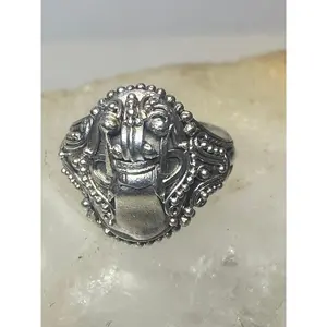 Barong face ring size 6.75 sterling silver women girls