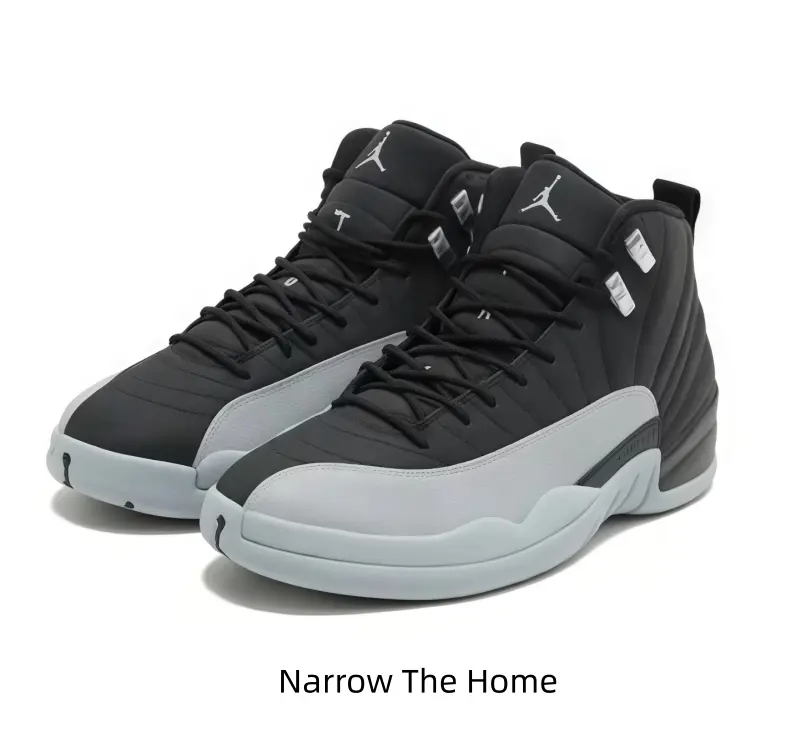 Stealth Mode Collectible Sports Shoes - Black Leather Upper, Wolf Grey Sole