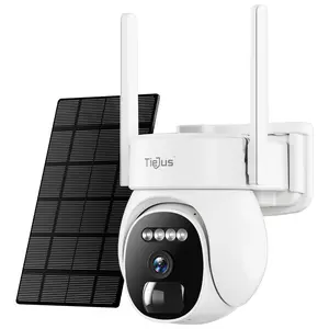 2.4G/5G Security Cameras Wireless Outdoor, 2K Solar Camera for Home Security, Battery Powered, 360° PTZ/Color Night Vision/2Way Talk/Compatible with Alexa/IP66 Waterproof
