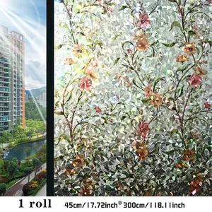Privacy Window Film, Frosted Glass Sticker, Transparent Not Opaque, Kitchen Bathroom Shower Divider, Anti-Spy Membrane, 45cm X 300cm