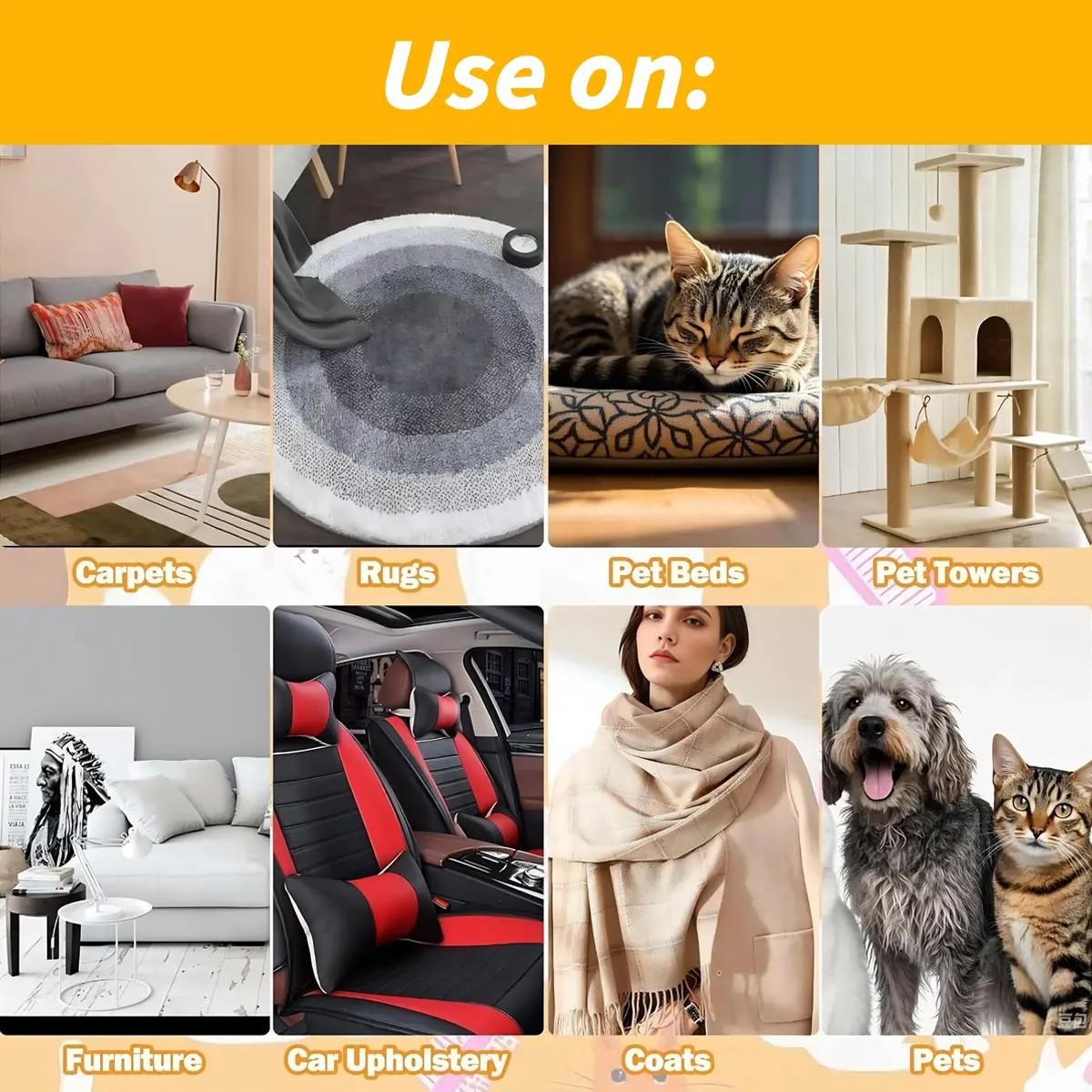 Pet Hair Remover Glove, Electrostatic Removal Gloves for Pet Hair, Pet Hair Remover Gloves for Dog & Cat, Reusable Pet Hair Remover Glove for Carpet, Couch, Clothing, Furniture（Need to be used horizontally