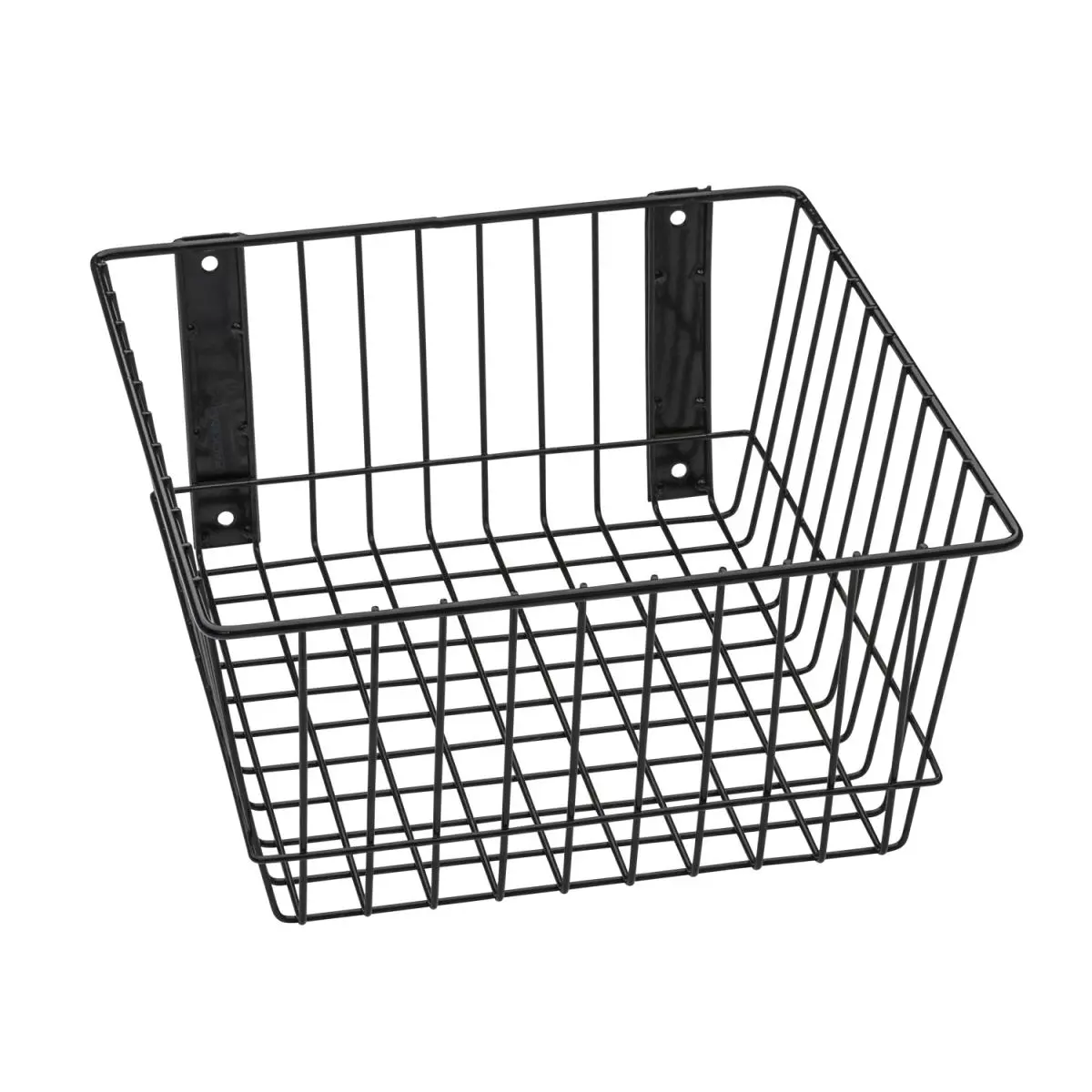 Rack Em Racks 9084-B Universal Wire Basket, Black - 12 x 12 x 6 in.