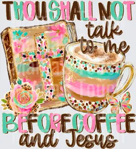 Thou Shall Not Coffee Jesus