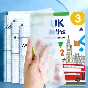 30pcs/10pcs\Set-16k/A4/A5Transparent Self-Adhesive Book Cover Protector, Reusable High Transparency PP Material, School Student Office Supplies Opening season