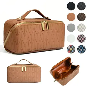 【Mother's Day】New cosmetic bag storage high-end sense large-capacity portable travel cosmetic toilet bag portable cosmetic storage box