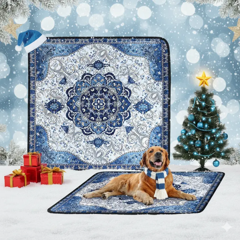 2-Pack 36"x36" Reusable Cloth Dog Pee Pads - Unscented, Super Absorbent, Machine Washable, TPU Waterproof Layer, Leakproof, Anti-Slip Silicone Base, Tear-Resistant Fabrics, Puppy Training & Whelping Mat for Pet Housebreaking