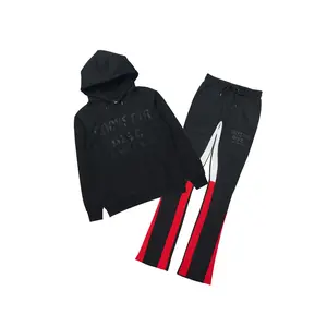 Lake Black/Black Hoodie/Stacked Flare Track Set