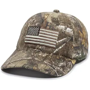 Outdoor Cap Men's Camouflage Americana Cap, One Size