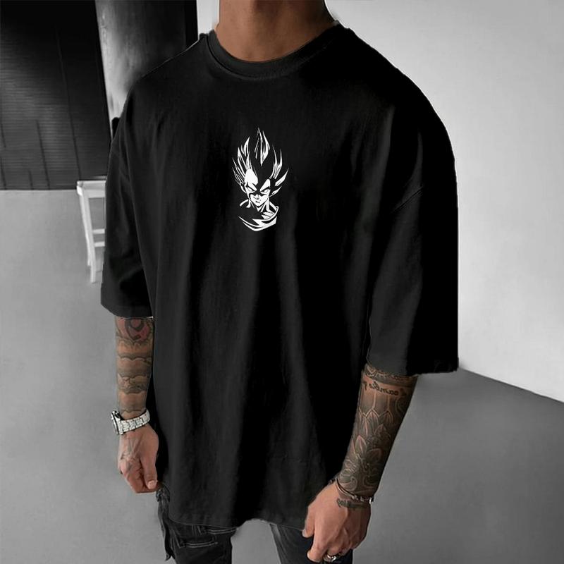 Urban Street Dragon Ball DBZ Vegeta Unisex Summer outfits men streetwear 80s 90s graphic tees cotton Anime tank tops men gifts