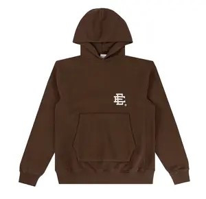 Eric Emanuel EE Basic Hooded Sweatshirt Brown White