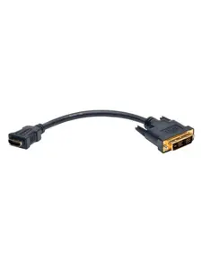 Tripp Lite TRL-P130-08N 8 in. HDMI to DVI-D Female to Male Computer Connector Cable, Black Computer Accessories Plug for Equipment
