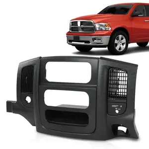 Radio Control A/C Heat Dash Bezel Fit For 02-05 Dodge Ram 1500 2500 3500 Black