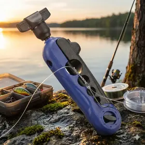 Portable Adjustable Fishing Line Winder Spooler, Smooth Lightweight Line Maintenance Tool. Versatile Storage Case for Freshwater & Saltwater Reels, Corrosion Resistant Accessory for Multi-Scene Fishing.