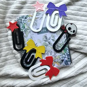 2pc Giant Sparkly Paper Clip Bookmark 2pc Giant Sparkly Paper Clip Bookmark