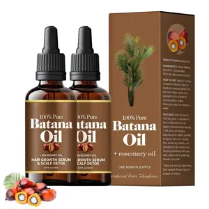 2PCS Batana Oil,Strong & Healthy Hair, Make Hair Longer Fuller Thicker, Organic Batana Oil with Rosemary,Organic Rosemary Oil Vitamin E Nourish Scalp,for All Hair Types,