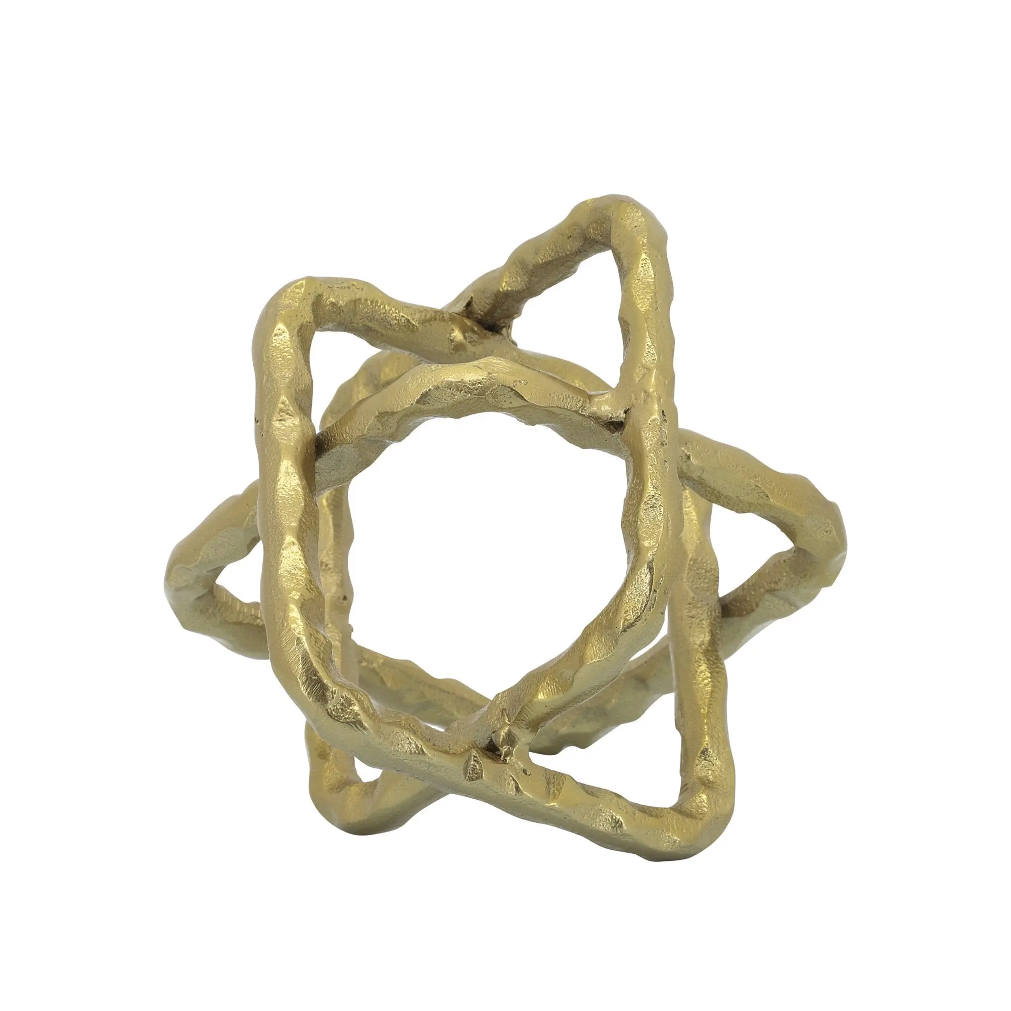 Metal Square Gold Orbs