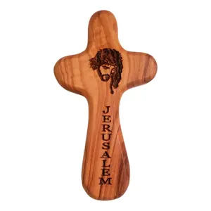 Olive Wood Comfort Cross from the Holy Land