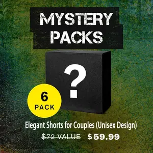 6pc Men Women Mystery Shorts Lot Soft Standard Length Elastic Multi Colors RANDOM Casual Everyday Wear Fitted Bottoms