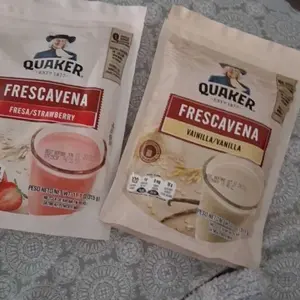 2 Bolsas Quaker Frescavena Mix sabor Fresa y Vainilla 330g