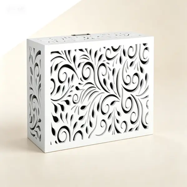 Wooden Wall-Mounted Doorbell Chime Cover Box - Weatherproof Plastic Rectangular Door Hardware, Noise-Reducing High-Impact, Universal Fit, Easy Installation, Indoor and Outdoor Use, 9.84x7.87x3.15in Large Size