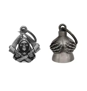 Dream Apparel Gremlin Motorcycle Guardian Bell Motorcycle Key Chain for Bikers Women Men W/Hanger,Biker Bell for Riders,Good Luck Riding Bell Spirit Bell Moto Accessories-2Pack