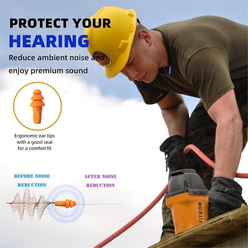 Ear Plugs Bluetooth Headphones for Work,Neckband Noise Reduction Earphone Hearing Protection Earbud Work Safety