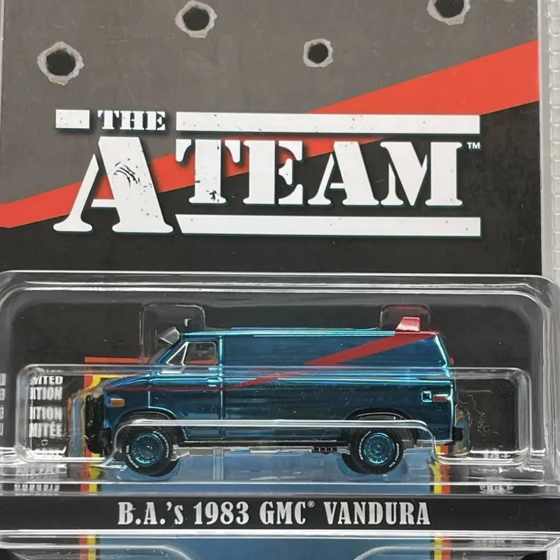 Greenlight Hollywood Diecast Model Car - B.A.'s 1983 GMC Vandura *Chase* from The A-Team, Collectible Decor Accessories