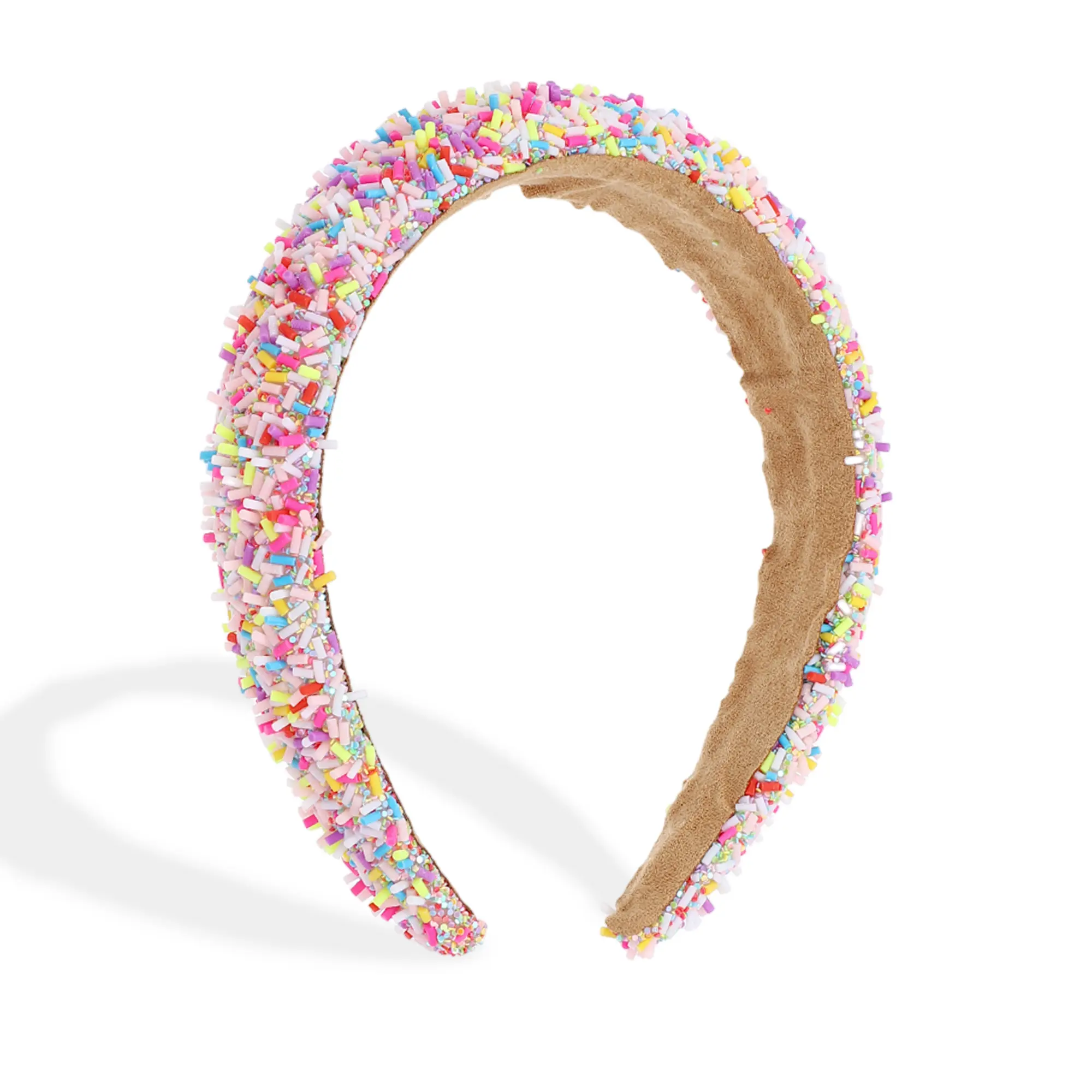 Unique Bargains Sprinkle Headbands for Women, Wide Padded Head Bands Women's Hair Non-slip, Cute Headbands for Girls, Candy Headband Donut Hairbands Hair Accessories