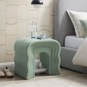 Jorin Squiggle Side Table in Sage